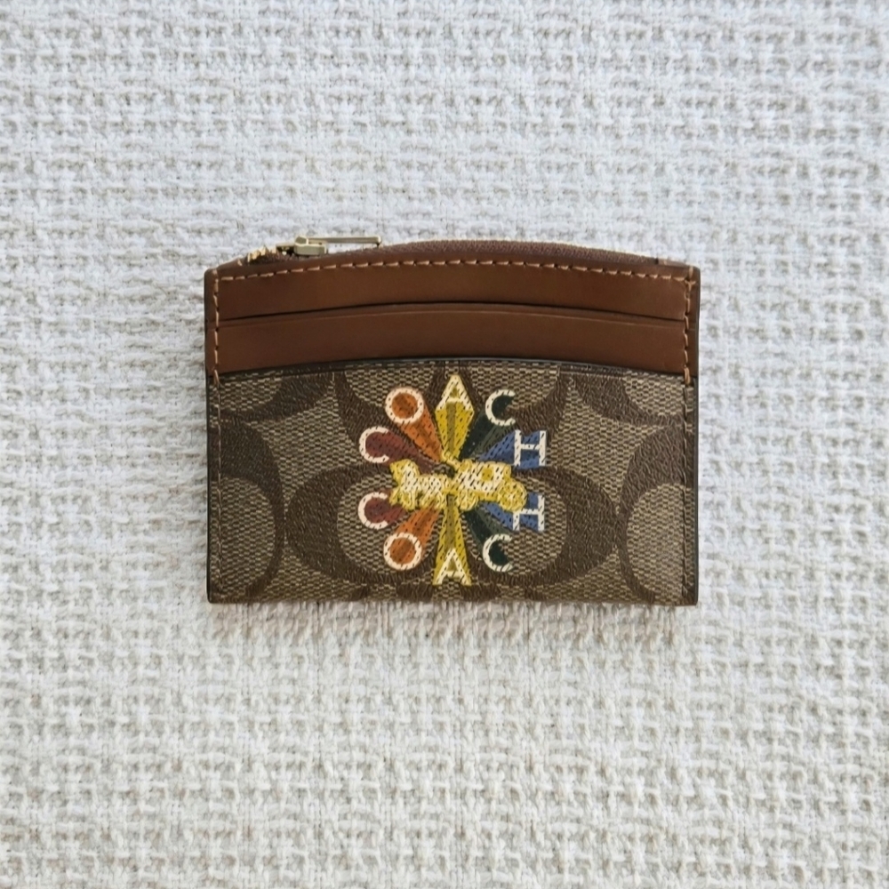 Coach Mini Town Bucket Bag with Cardholder Case In Coach Radial Rainbow - NWOT - Picture 5 of 12